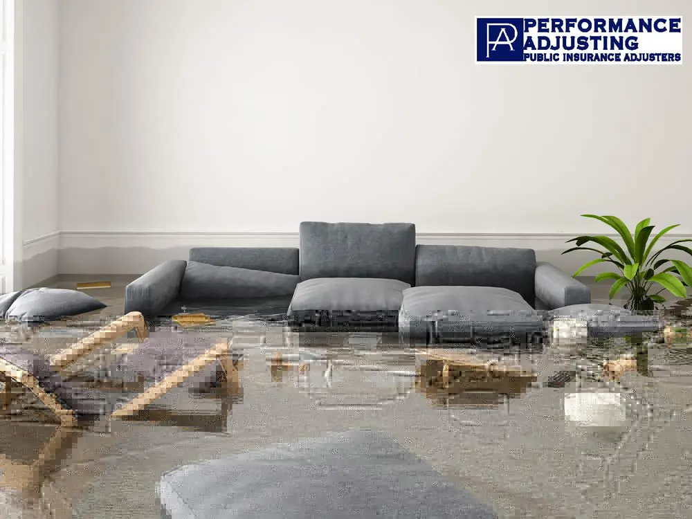 water damage to home in east greenwich ri.